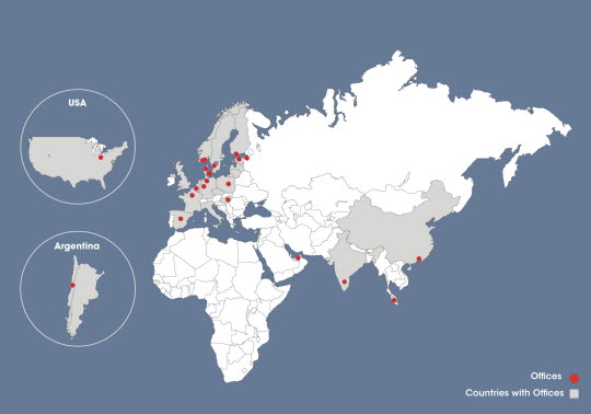 ITAB offices around the world