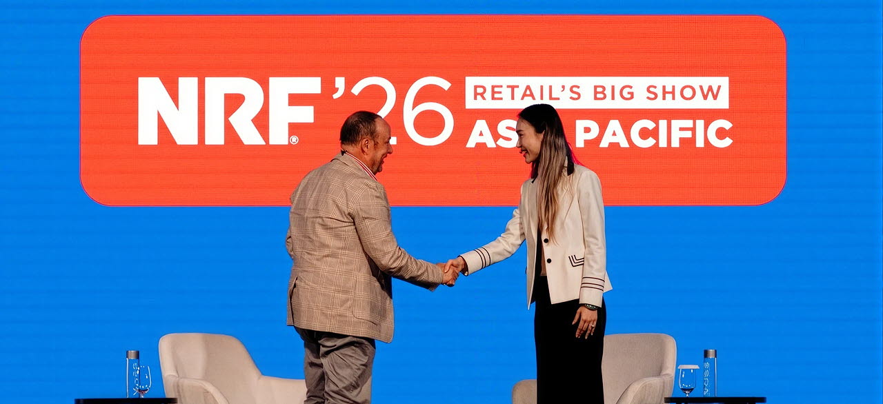 NRF APAC 2026 Speakers shaking hand